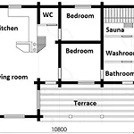 Laavu 15 Original Log With Sauna * 普哈圣山