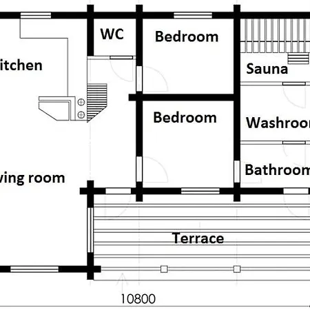 Laavu 15 Original Log With Sauna * Pyhatunturi