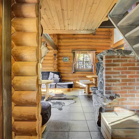 Villa Laavu 15 Original Log With Sauna Pyhatunturi