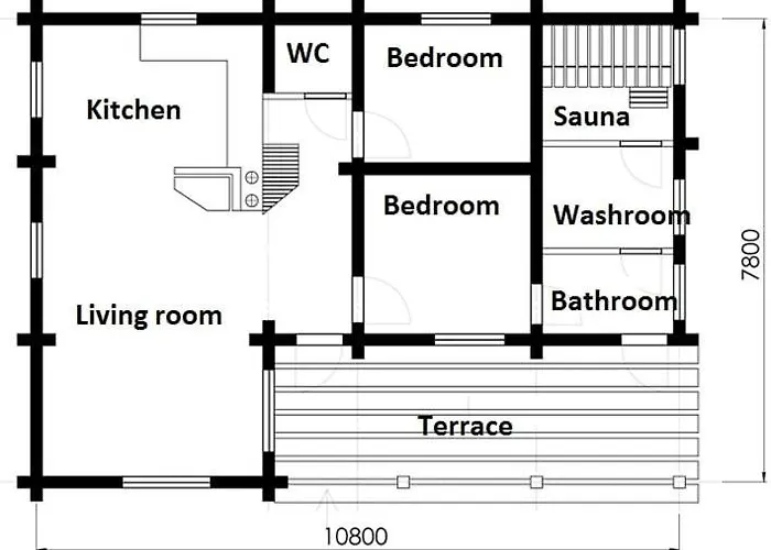 Laavu 15 Original Log With Sauna * Pyhätunturi