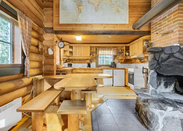 빌라 Laavu 15 Original Log With Sauna