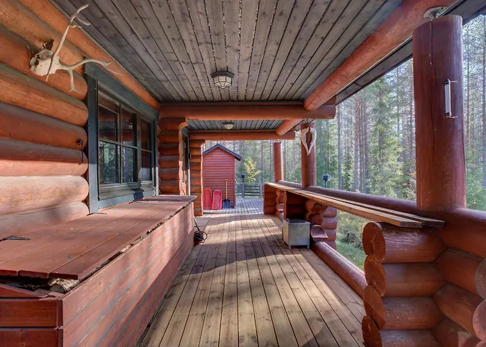 빌라 Laavu 15 Original Log With Sauna